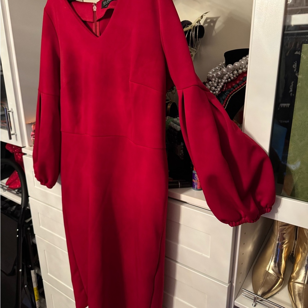 Radiant Elegance: The Perfect Red A-Line Dress